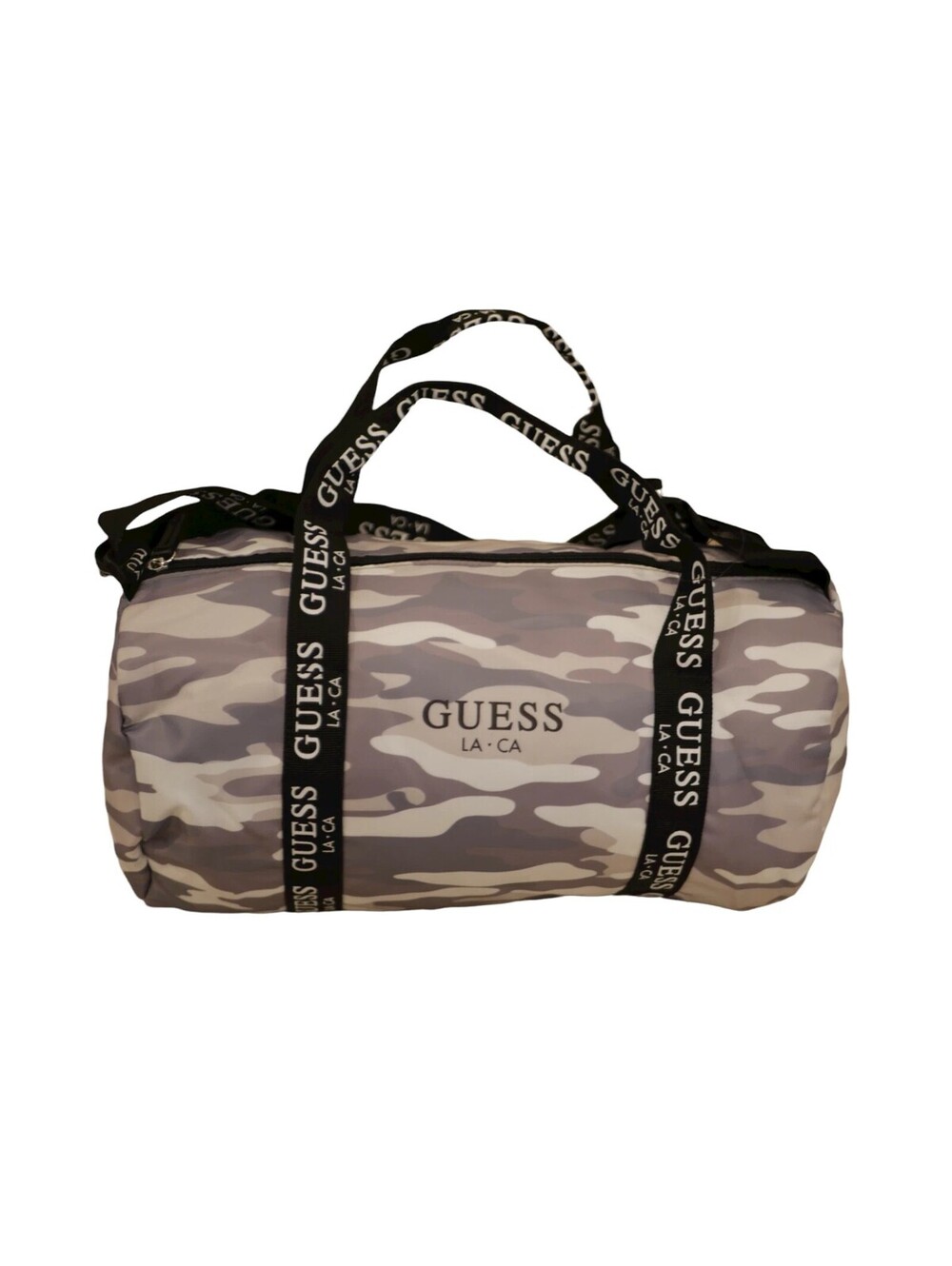Guess Weekender Mini Duffel Nylon Gym Bag Lilac / Purple Camo
